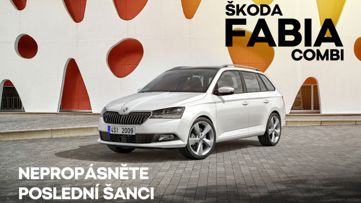 Poslední šance zakoupení vozu ŠKODA FABIA COMBI